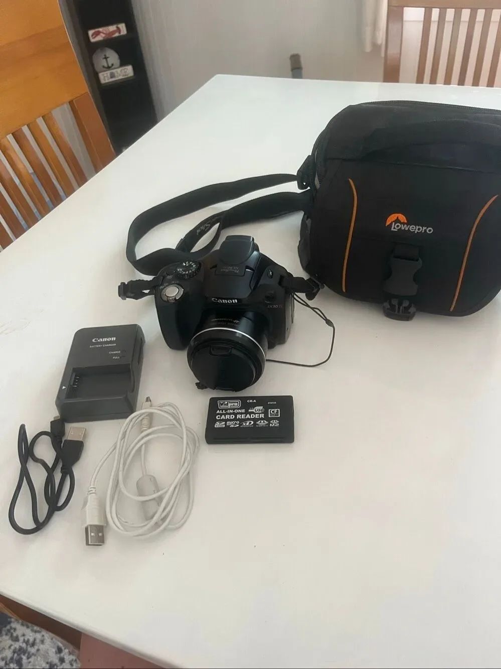 Canon Power Shot SX30IS Digital Camera With Battery, Cord, Tested & Working
